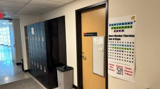 hallway view of ECR door